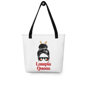 Filipino Lumpia Queen Tote Bag | Lumpia Tote Bag | Eggroll Tote Bag | Filipino Tote Bag | Foodie Bag | Gift for a Foodie | Filipino Foodie