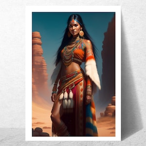 Indian Beautiful Woman #2 | Ai art | Digital download