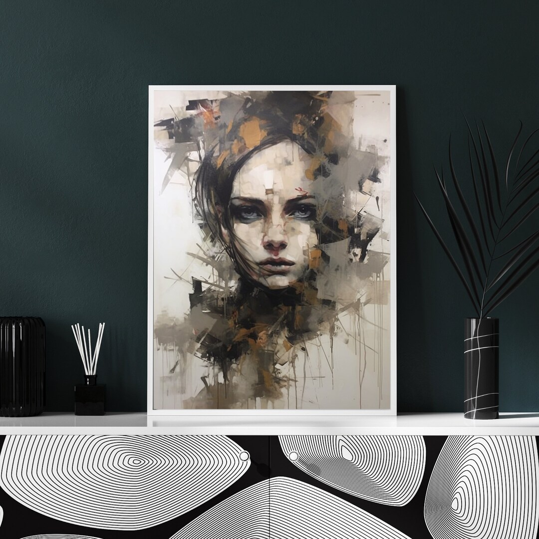 Abstract Portrait | Woman Face Painting | Oil Painting | Modern Wall ...