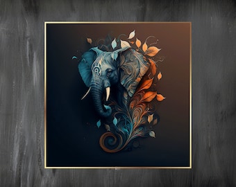 Decorative Elephant | Ai art | Instant download