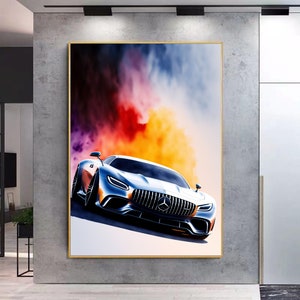 Watercolor Mercedes Benz Amg | Ai Art | Digital Download
