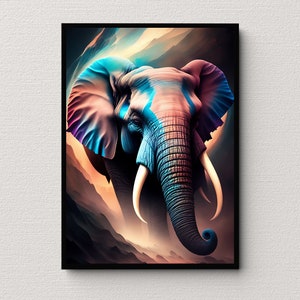 Mystical Elephant Majesty | Ai art | Digital download
