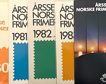 Norwegen Briefmarken Set offizielles Jahr (1980-1984) - postfrisch