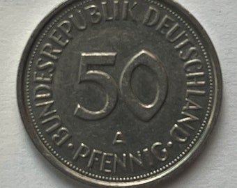 ドイツ民主共和国 50ペニヒ硬貨 | オークリーフ | KM12.2 | 1968