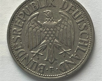 1950年 ドイツ 1 ドイツマルク硬貨 - ヴィンテージドイツ通貨