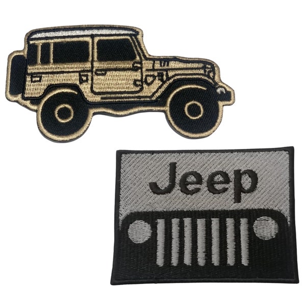 Jeep Off Road For Mountains toppa termoadesiva ricamata da cucire sul distintivo dell'applique per abbigliamento, borsa, giacca, jeans