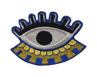 Ancient Eye Embroidered Patch Iron on Sew On Applique