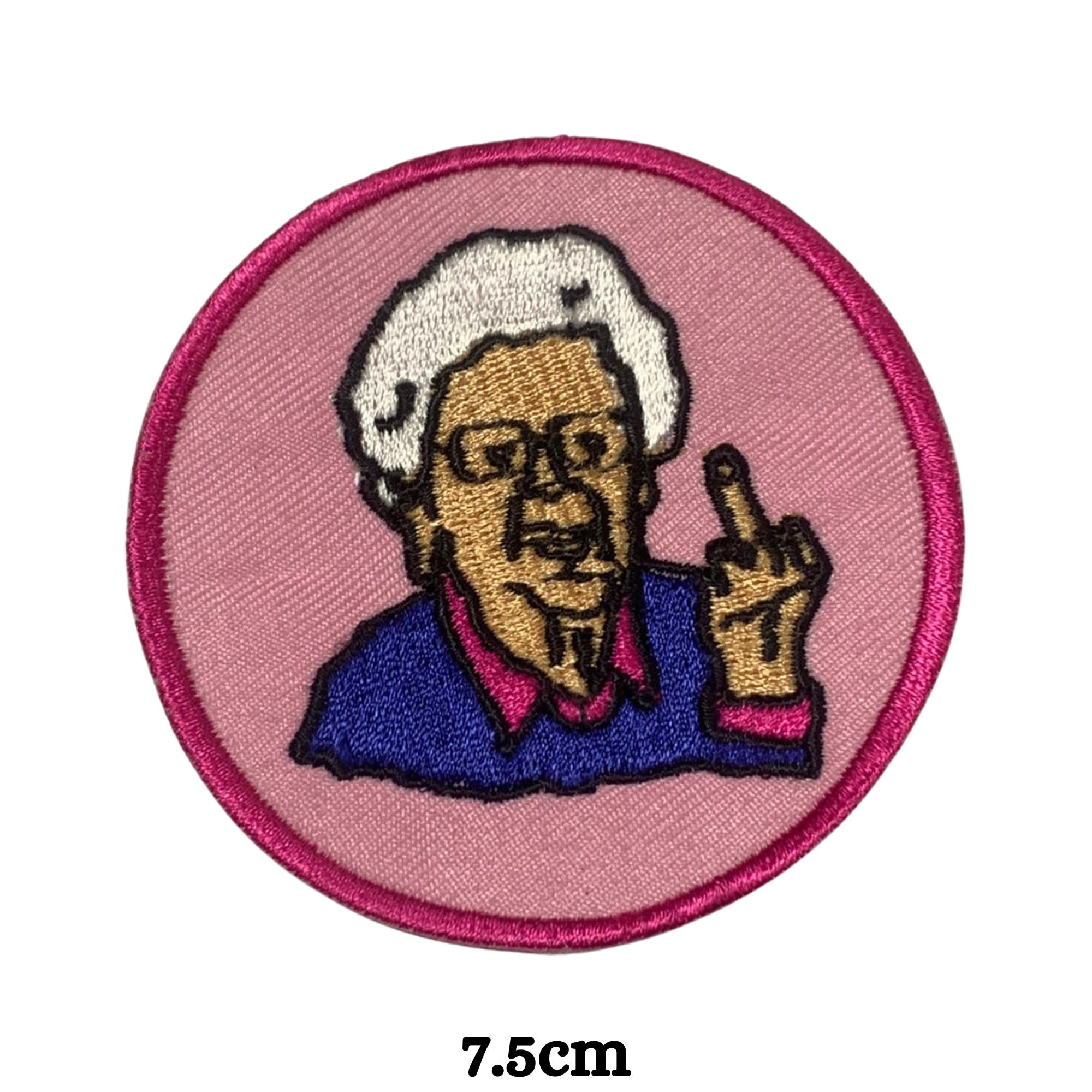 Grandma Saying FCK You Funny Slogan Word Patches Appliques Fabric