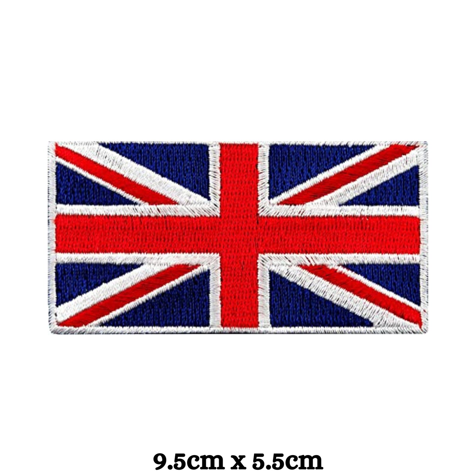 Embroidered Union Jack British Patch Iron On/ Sew On - Foto 4