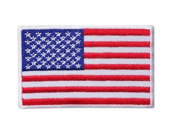 Drapeau des États-Unis thermocollant sur patch brodé à coudre sur badge américain drapeau national des États-Unis d'Amérique