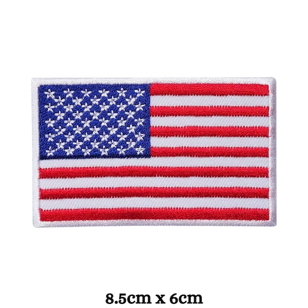 Drapeau des États-Unis thermocollant sur patch brodé à coudre sur badge américain drapeau national des États-Unis d'Amérique