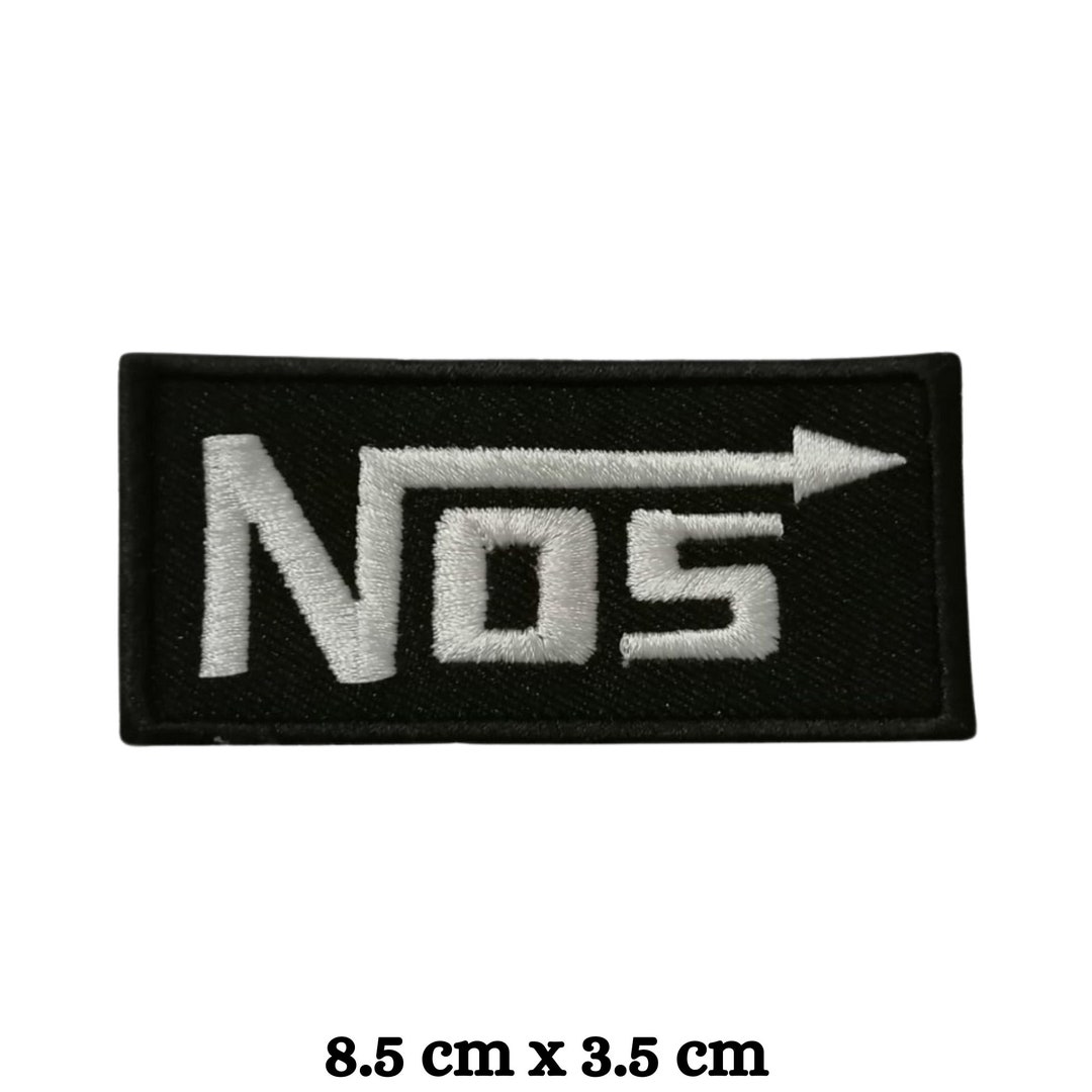 Nos Racing Car Logo Patch Embroidered Iron on Sew on Badge Etsy
