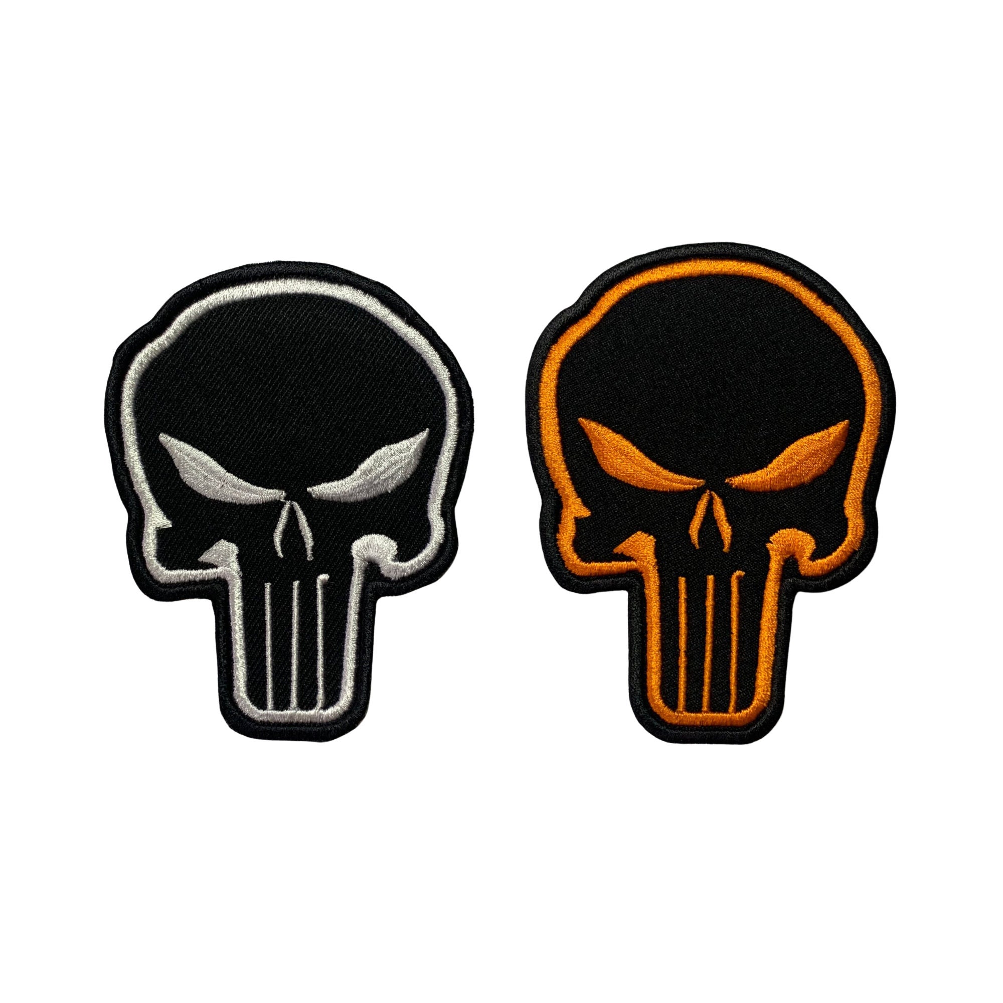 Retro Punisher Skull Superhero Costume Logo IronOn Patch Marvel Comics  Applique