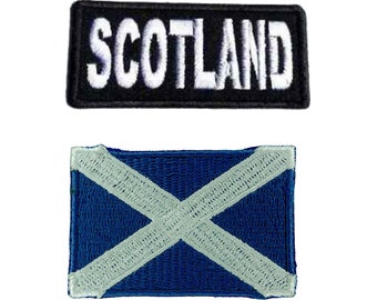 Patch national du drapeau de l'Écosse, badges brodés à coudre ou à repasser