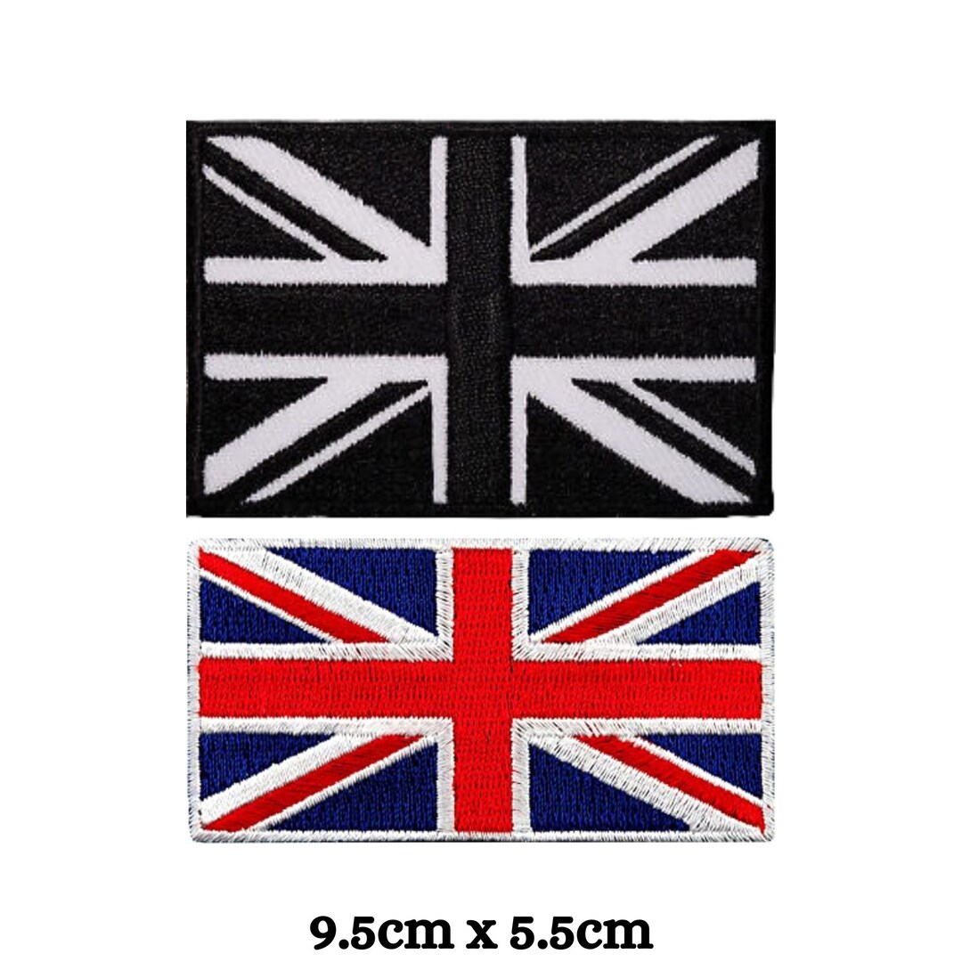 Buy Embroidered English Flag Union Jack Iron On Sew Applique Patch In Red, Blue And White Online In India - Foto 5