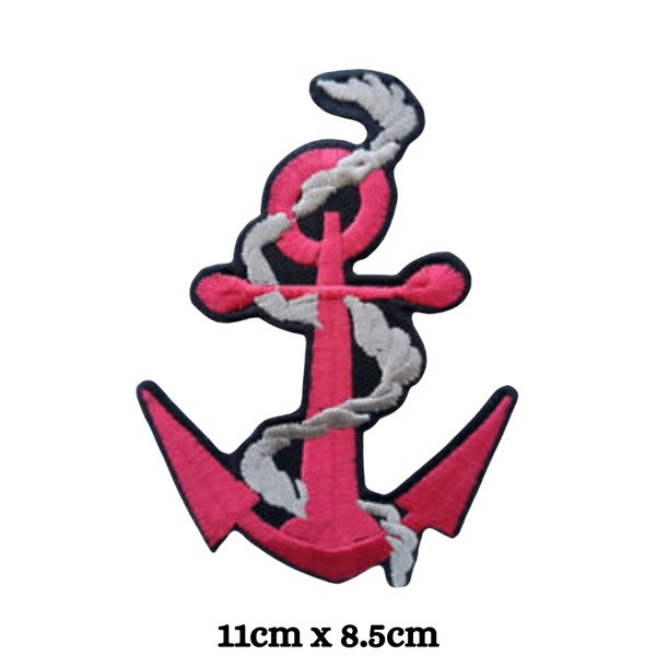 Anchor logo Ship water Iron On Patch Embroidered Sew on Applique badges Clothing Bag Jacket Jeans