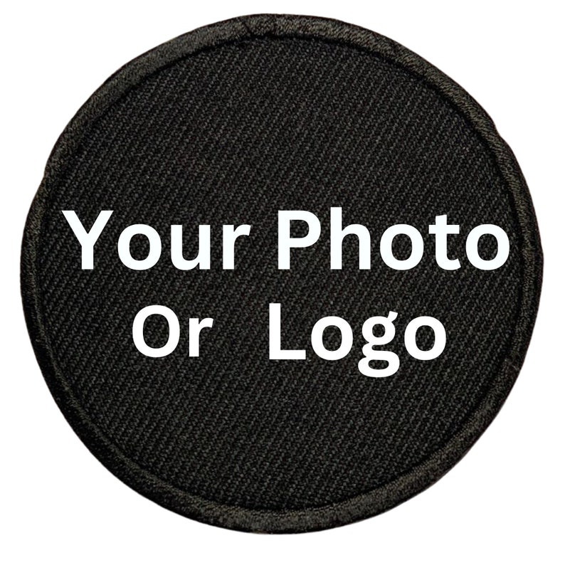 Patch personnalisé de haute qualité imprimé à repasser ou à coudre fabriqué avec le texte ou le logo de vos images Badge d'impression numérique image 1