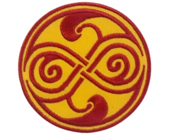 Doctor Who Seal of Rassilon Iron on Sew on Embroidered Patch Applique Clothing Jacket Bag Jeans