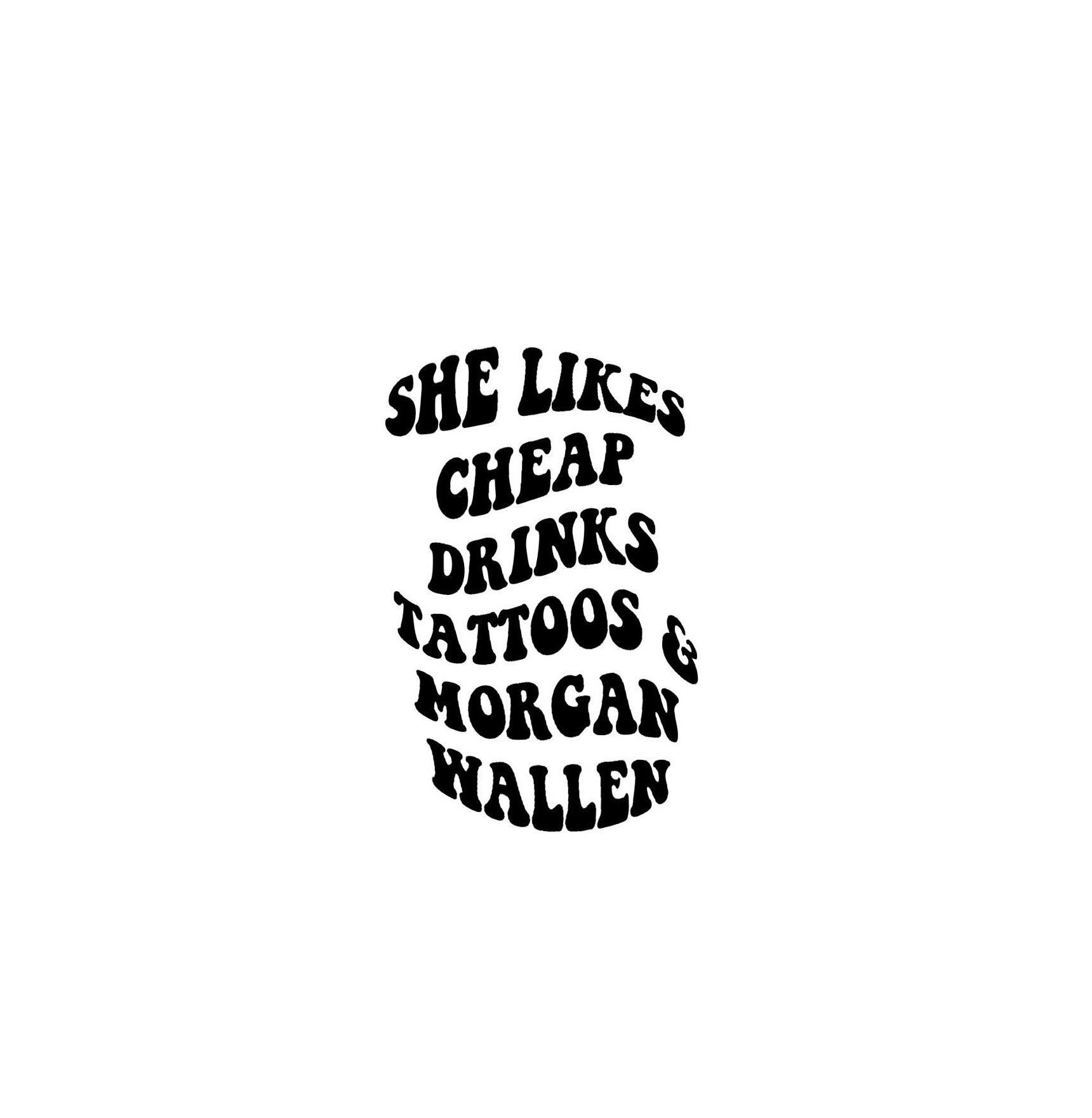 Wallen Trendy She Likes Cheap Drinks Tattoos PNG Digital Etsy