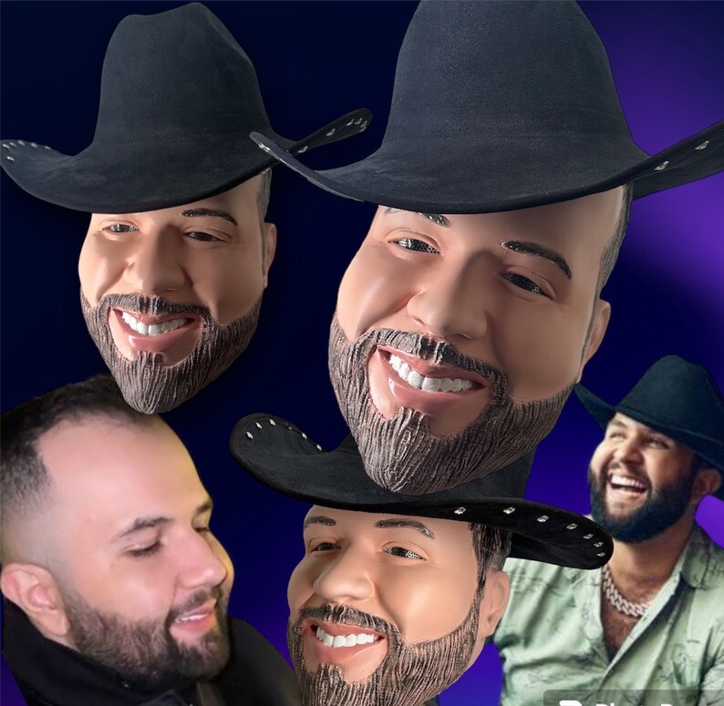 May include: Three men wearing black cowboy hats. The hats have wide brims and are made of felt. The men are all smiling and looking at the camera.
