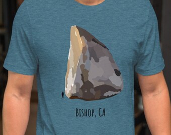 Bishop CA Grandma Peabody Boulder - Rock Climbing - Unisex T-Shirt Tee