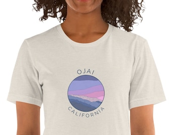 Ojai T-Shirt - Topa Topa Bluffs - Central California - Ventura - Pink Moment Tee