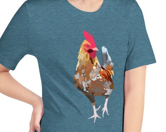 Vibrant Rooster Tee - Strut your style - Unisex T-Shirt - Fly high!
