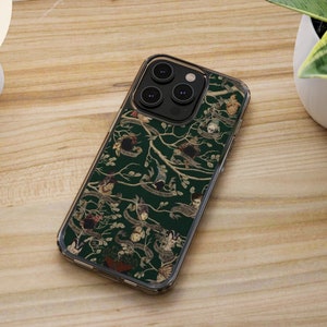 Black Tapestry Clear Phone Case