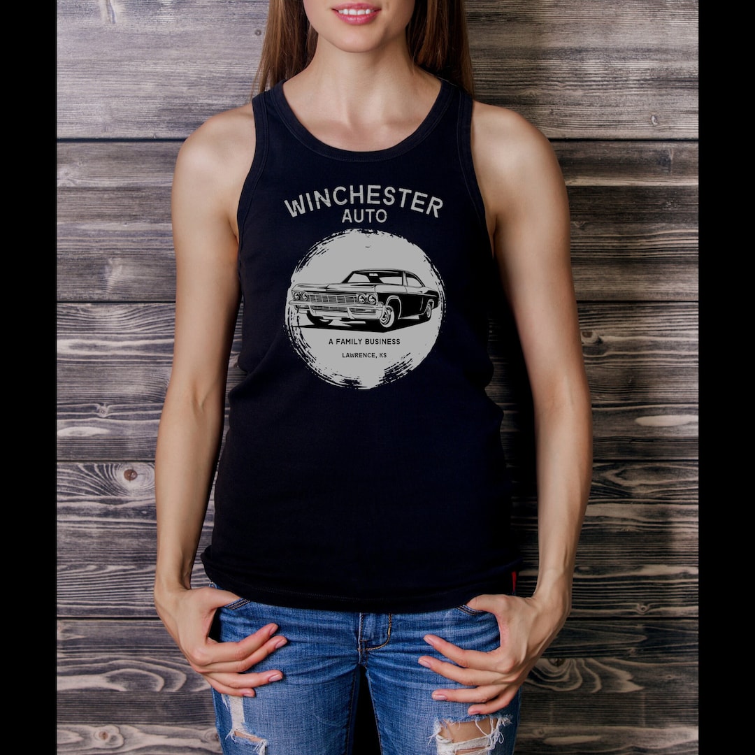 Winchester Auto Racerback Tank, Supernatural Tank Top Etsy