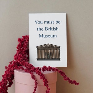 Cartão de Dia dos Namorados, engraçado, humor do Museu Britânico, presentes para historiadores