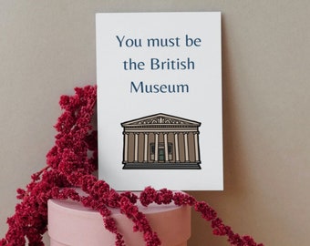 Valentine's Day Card, Funny, British Museum Humor, Gifts for Historians
