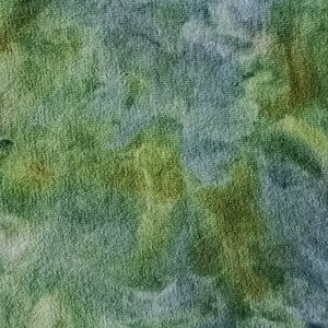 May include: Abstract watercolor painting on canvas with shades of green, blue, and gray. The paint has a textured look, creating a unique and artistic effect.