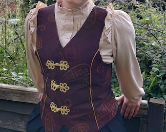 Handmade - Avatar the last airbender - fire nation inspired waistcoat (cosplay) (CUSTOM COSTUMES - read description)