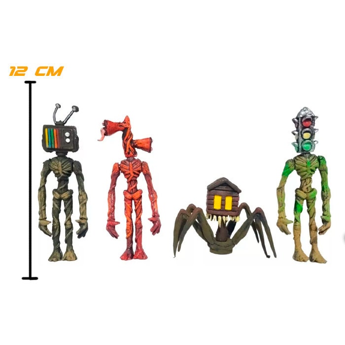 Siren Head Pack 4 Figure Plastic Toy Articulate - Etsy