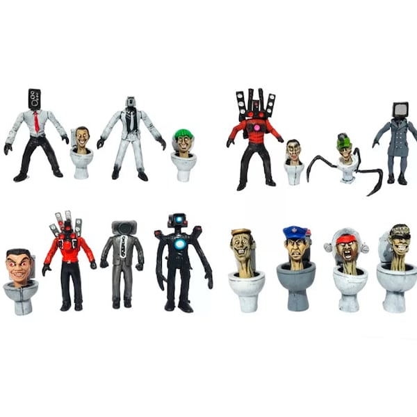 Skibidi Toilet Figuren Serie 2 - 15 Cm Sammel-Figuren Vom YouTube Hit Mit 22 Beweglichen Gelenken