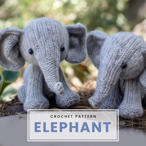 Elephant Crochet Pattern - Instant Download for Adorable Amigurumi - DIY Toy for Animal Lovers #CrochetPattern #ElephantAmigurumi #DIYToy