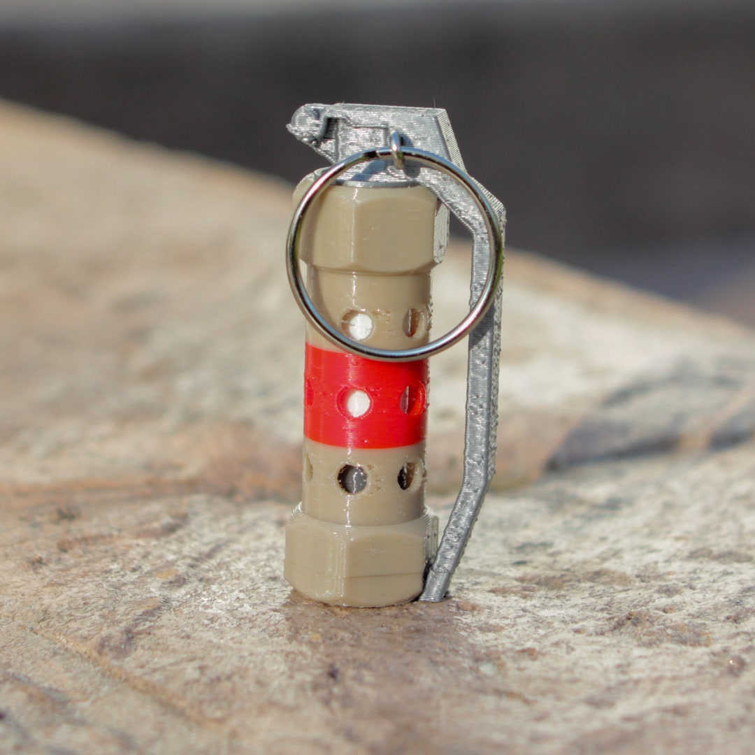 Counterstrike Style Decoy Grenade Keychain Etsy