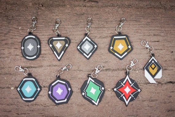 Valorant Rank Keychains