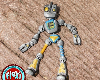 3D-geprinte Flexi Fokobot met gelede ledematen