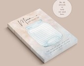 Moan & Move on Worry Jar A6 Notepad, Letter Box Gifts, Mental Health Anxiety ADHD Law of Attraction Gratitude Kindness Notebook, Sleep Tool