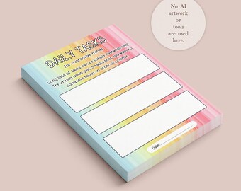 Simple Daily Task Priority Planner | A6 Notepad | To Do List