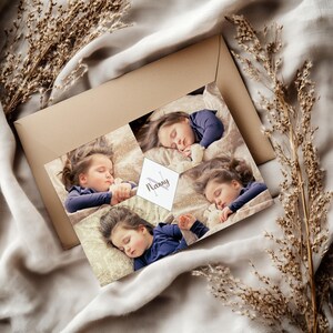 Photo Mother's Day Card, Full Print Personalised Mum Mam Grandmother Nanny Nanna Keepsake, Add a Picture Custom Greeting card, Gift for Her