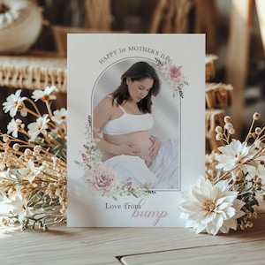 Photo Mother's Day Card, Full Print Personalised Mum Mam Grandmother Nanny Nanna Keepsake, Add a Picture Custom Greeting card, Gift for Her