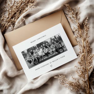 Personalised Photo Greetings Card, Add a Picture Custom Christmas Thanksgiving Wedding Congratulations Engagement Gift For Him Her Couples