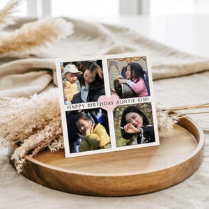Photo Birthday Card, Personalised Daddy Papa Grandad Gramps Pops Keepsake, Add a Picture Custom Greeting card, Gift for Him