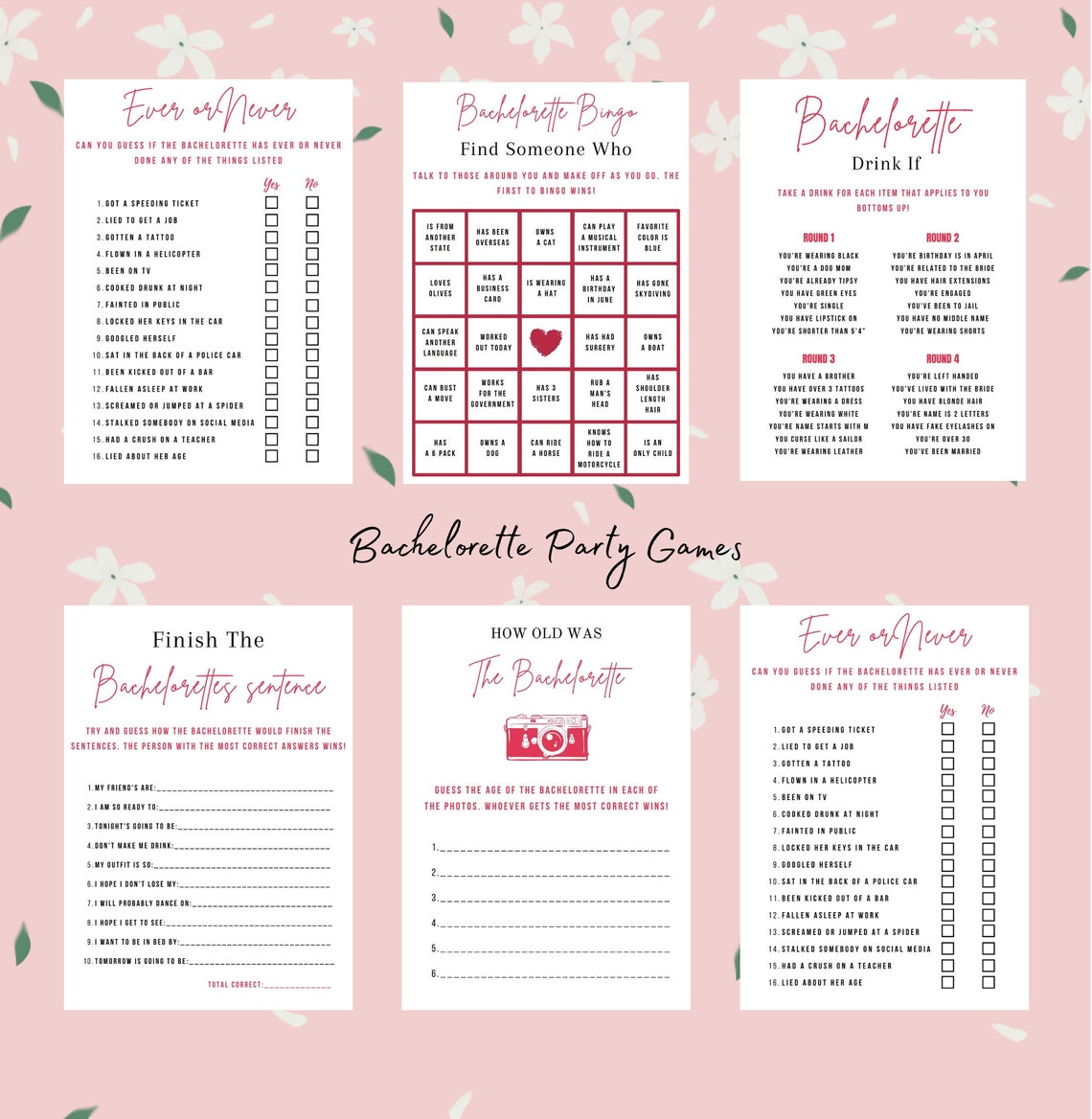 Bachelorette Party Games Printable Cards Clean Bachelorette Party Games for Women Bachelorette