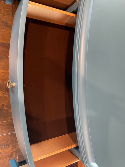 SOLD- Do Not Purchase- Refinished 9 Drawer Curved Front Dresser With ...