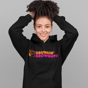 Drunkin Grownups - Dunkin Donuts Shirt Meme - - Dunkin Donuts Gift  for your Drinking Buddy - Drunken Master - Drunken Monk