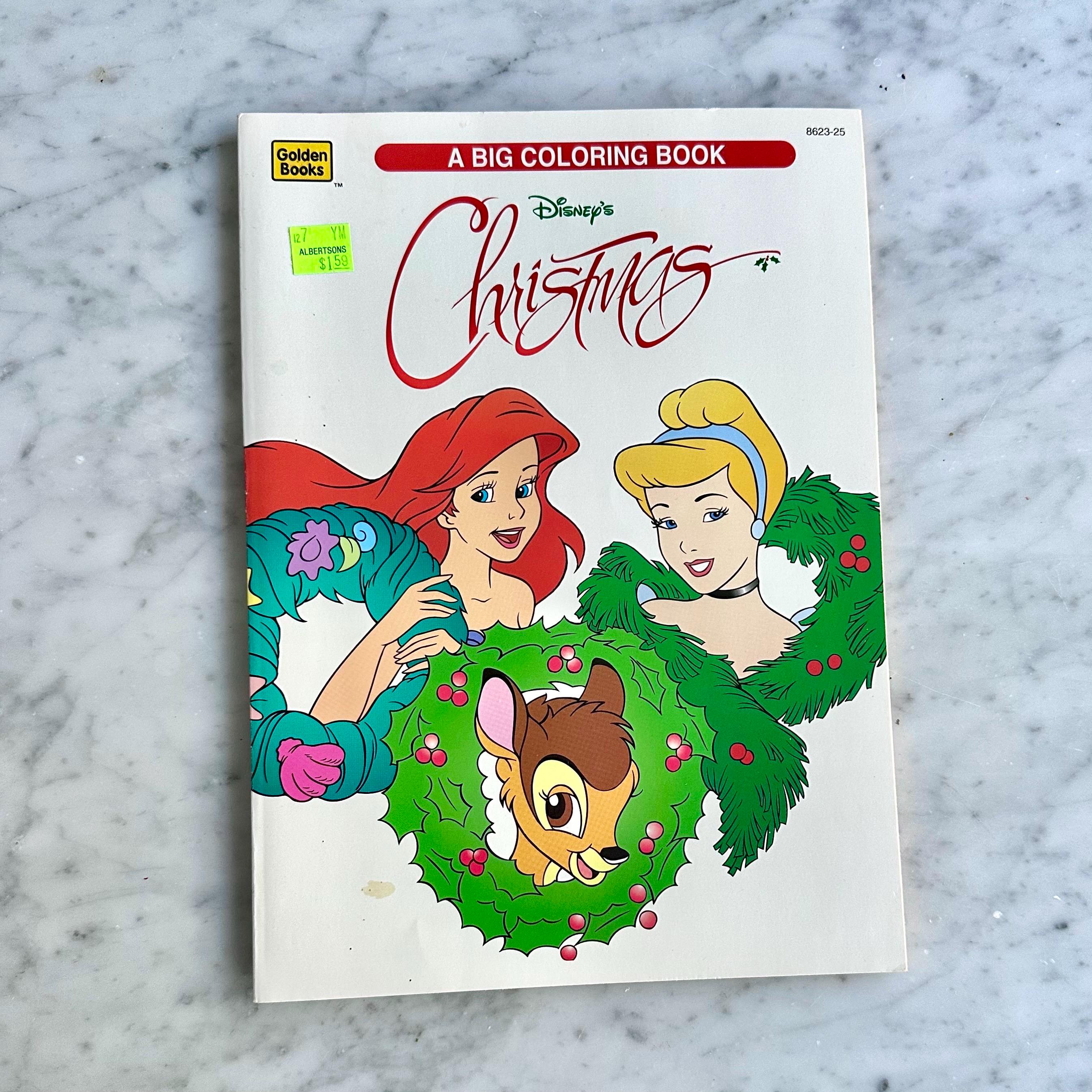 Vintage 1995 Disney's Christmas Coloring Book - Etsy