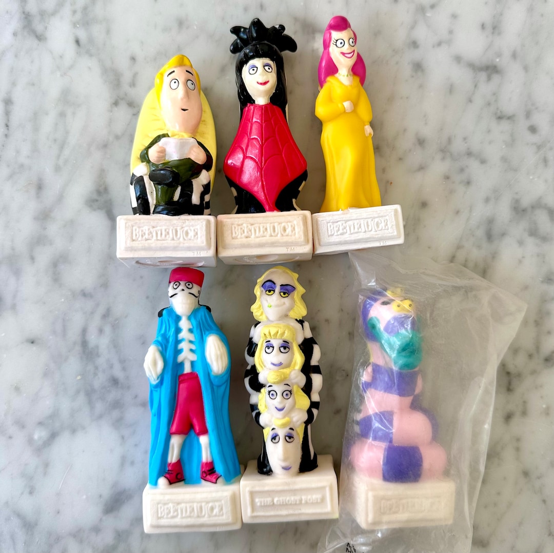 Vintage 1989 Beetlejuice Burger King Kids Club Tim Burton Toys Etsy